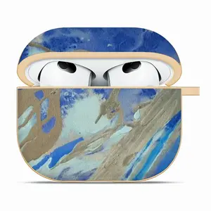 Through The Wave Glass Airpods 3 Case (Hard Shell, Golden)