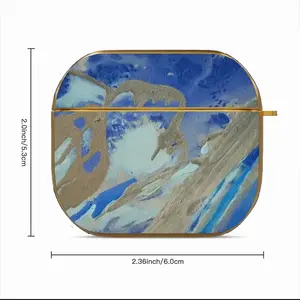 Through The Wave Glass Airpods 3 Case (Hard Shell, Golden)