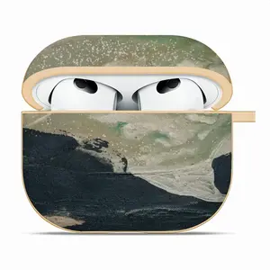 Black And Gold Wave Airpods 3 Case (Hard Shell, Golden)