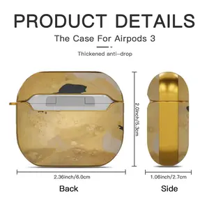 Face Airpods 3 Case (Hard Shell, Golden)