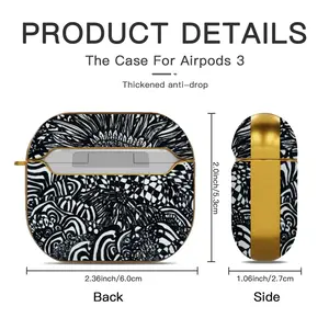 Sunflowers Sunflower Sunset Airpods 3 Case (Hard Shell, Golden)