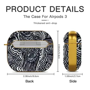 Festive Spirit Airpods 3 Case (Hard Shell, Golden)