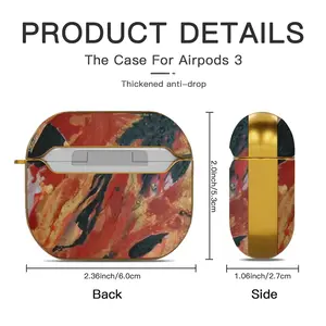 Metallic Horse Airpods 3 Case (Hard Shell, Golden)