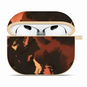 Orange Black Airpods 3 Case (Hard Shell, Golden)