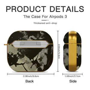 Silver Series Darkness Airpods 3 Case (Hard Shell, Golden)