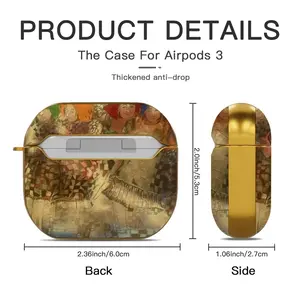 Terror Vacuum And Halo Airpods 3 Case (Hard Shell, Golden)