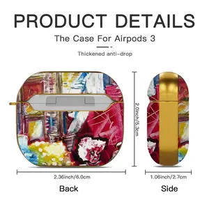 White Night Airpods 3 Case (Hard Shell, Golden)