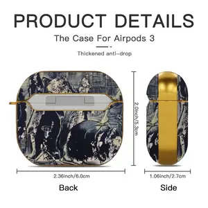 Walking Airpods 3 Case (Hard Shell, Golden)