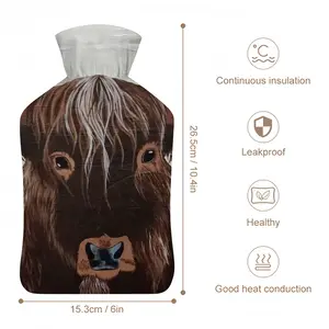 Bull - Red Bull Taurus Animals Buffalo Wild Hot Water Bag