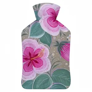 Purple Flowerbed Hot Water Bag