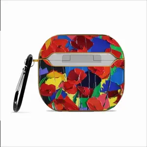 Poppies Airpods 3 Case (Hard Shell, Golden)