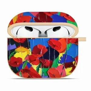 Poppies Airpods 3 Case (Hard Shell, Golden)