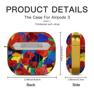 Poppies Airpods 3 Case (Hard Shell, Golden)