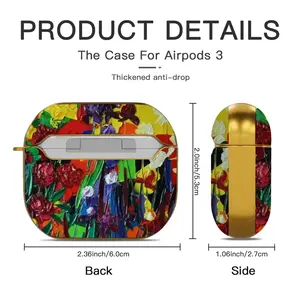 Irises And Peonies The Painter Garden Airpods 3 Case (Hard Shell, Golden)