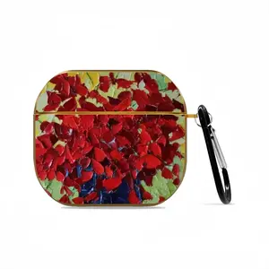 French Poppies Airpods 3 Case (Hard Shell, Golden)