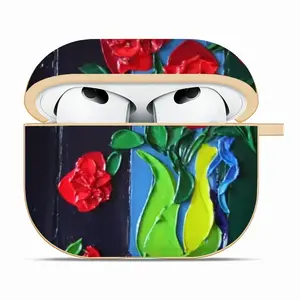 Roses And Cherries Airpods 3 Case (Hard Shell, Golden)