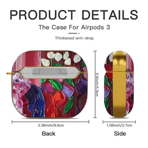 Cat And Vase Airpods 3 Case (Hard Shell, Golden)