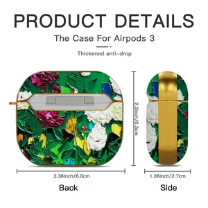 Anne Groves Garden Airpods 3 Case (Hard Shell, Golden)