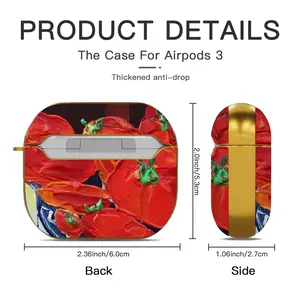 Tomatoes Airpods 3 Case (Hard Shell, Golden)