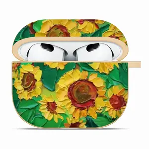 The Pleasure Of Flowers J Airpods 3 Case (Hard Shell, Golden)