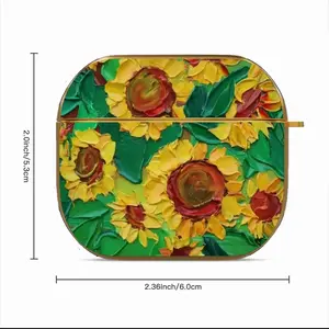 The Pleasure Of Flowers J Airpods 3 Case (Hard Shell, Golden)