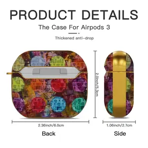 Bling Bling Kid And Safety Stalker Slayer Airpods 3 Case (Hard Shell, Golden)