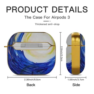 Solar 3 (Detail) Airpods 3 Case (Hard Shell, Golden)