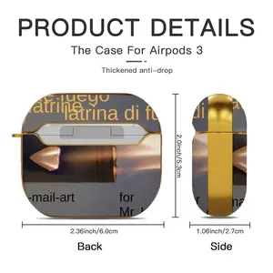 E-Mail Art Airpods 3 Case (Hard Shell, Golden)