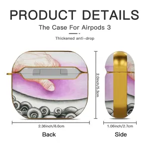 Snail Shells And Hand Airpods 3 Case (Hard Shell, Golden)