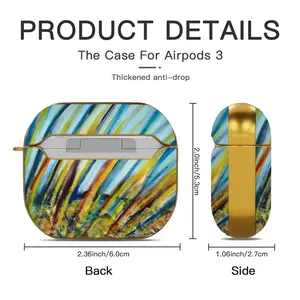 Colour Of Flames Airpods 3 Case (Hard Shell, Golden)