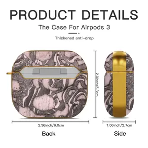 Traces Airpods 3 Case (Hard Shell, Golden)