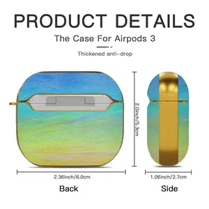 Baltic Sea Airpods 3 Case (Hard Shell, Golden)