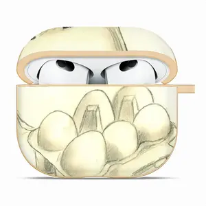 6 Eier Im Karton Six Eggs In The Cardboard Airpods 3 Case (Hard Shell, Golden)