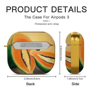 Papaya Freestyle Airpods 3 Case (Hard Shell, Golden)