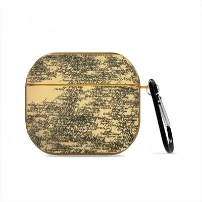 Words Of Numbers Airpods 3 Case (Hard Shell, Golden)