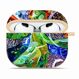 Frida Green Airpods 3 Case (Hard Shell, Golden)