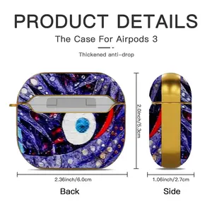 Mountain Ash Fragment Airpods 3 Case (Hard Shell, Golden)