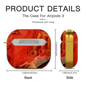 Princess Fox Fragment J Airpods 3 Case (Hard Shell, Golden)