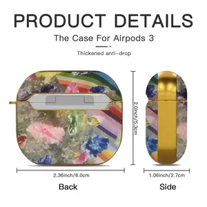 Colorful Society Airpods 3 Case (Hard Shell, Golden)