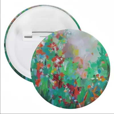 Summer Flowers Tin Plate Badge