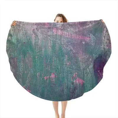 Balearic Jungle Flannel Blanket (Round)