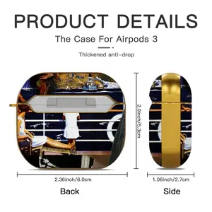 Upstairs Downstairs Airpods 3 Case (Hard Shell, Golden)