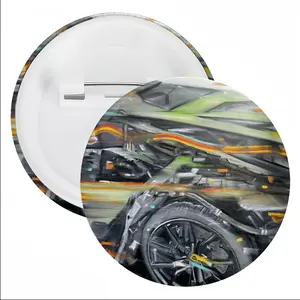 Lamborghini Huracan Crash Tin Plate Badge