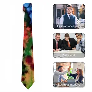 Enter The Enchanting Red Maze Ii Men's Tie