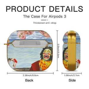 Fear Of Clowns Airpods 3 Case (Hard Shell, Golden)