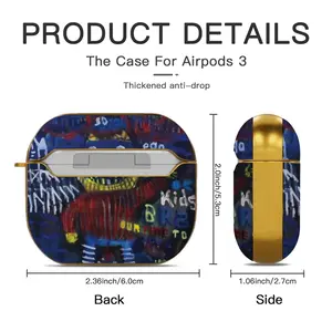 Brat Airpods 3 Case (Hard Shell, Golden)