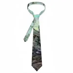 Elf House In A Fantasy Forest Men's Tie