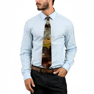 White River Gorge Impressionism Men's Tie