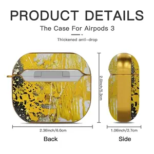 Basic Yellow Airpods 3 Case (Hard Shell, Golden)