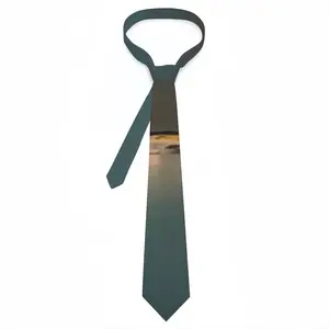 Blue Lagoon With 3 Boats Men's Tie